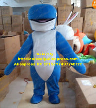 Disfraz de mascota Cetacea de ballena azul animado para adulto, traje de Mascota de tamaño adulto con ojos pequeños, Boca Grande, personaje de dibujos animados, n. ° 1078, Envío Gratis 2024 - compra barato