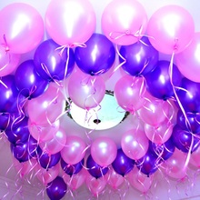 Globo inflable de látex de buena calidad, decoración para fiesta de cumpleaños, boda, regalo, 20 Uds., 10 pulgadas, púrpura 2024 - compra barato