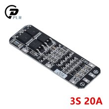 Batería de litio de iones de litio 3S 20A 18650, cargador PCB BMS, Placa de protección 12,6 V, módulo 59x20x3,4mm, 10 Uds. 2024 - compra barato