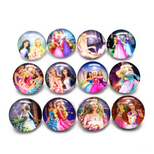 Hot selling 10pcs/lot Snow White Snap Button pretty Glass Snap Buttons Fit 18mm DIY Snap Bracelet Jewelry 2024 - buy cheap