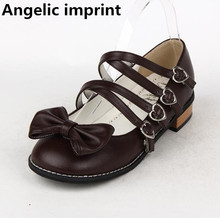 Angelic imprint handmade woman mori girl lolita cosplay shoes lady low heels pumps women princess dress single shoes 33-47 8050 2024 - buy cheap