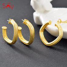 Sunny Jewelry-Accesorios de joyería romántica para mujer, conjunto de joyas cuadradas, pendientes, collar, colgante para fiesta, boda, joyería de cobre 2024 - compra barato
