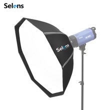 Selens-Softbox octagonal plegable, accesorios de estudio para Godox, Yongnuo, Speedlite, fotografía con Flash, 100cm 2024 - compra barato