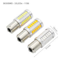 1x Car Light Signal Lamp 1156 BA15s P21W Led Led Turn Brake Light Tail Lamp 33SMD 5730 LED Auto Rear Reverse Bulb r5w 12V 2024 - buy cheap