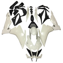 Apto para aprilia rsv4 1000 2010-2015 abs plástico sem pintura carenagem conjunto carroçaria sem pintura branco & pintado cor kit 2024 - compre barato