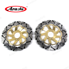 ARASHI Front Brake Discs For KAWASAKI ZXR R 750 1989-1992 CNC Brake Disks Rotors ZXR 750R ZXR750R 1990 1992 ZZR 1100 90-92 2024 - buy cheap