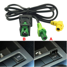 LEEWA-Cable USB con interruptor para coche, apoyabrazos OEM RCD510 RNS315 para VW Golf MK5 MK6 VI 5 6 Jetta CC Tiguan Passat B6, Posición # CA1698 2024 - compra barato