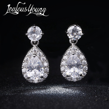 New Fashion Crystal Zircon Drop Earrings For Women  Luxury Long Dangle Earrings Wedding/Party/Anniversary Jewelry Bijou AE329 2024 - buy cheap