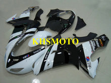 Комплект обтекателей для мотоцикла KAWASAKI Ninja ZX10R 06 07 ZX 10R 2006 2007 zx10r ABS белый глянцевый черный обтекатель + подарки KG37 2024 - купить недорого