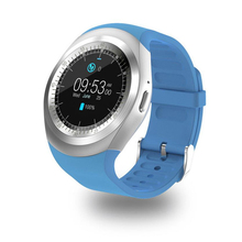 MNWT-reloj inteligente azul para hombre, pulsera con podómetro, recordatorio de mensajes, Bluetooth, compatible con tarjeta SIM y TF, con Whatsapp para ios y Android 2024 - compra barato