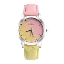 2018 Fashion Women Watch Luxury Ladies Retro Rainbow Design Leather Band Analog Alloy Quartz Wrist Watch Clock Relogio Feminino 2024 - buy cheap