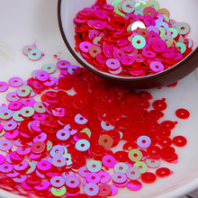 50g (10000pcs) 4mm Flat Round Sequins Multi-colored Loose Sewing Sequins DIY Accessories Red AB LNHOME Confetti Spangles 2024 - buy cheap