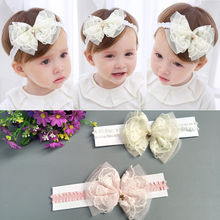 Cute Baby Girls Toddler Newborn Big Headband Headwear Hair Bow Accessories Baby Girl Headwear 2024 - buy cheap