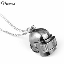 MQCHUN Game Playerunknown's Battlegrounds 3D Pendant Necklace Cosplay Costumes Special Forces Level 3 Helmet PUBG Chain Necklace 2024 - buy cheap