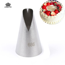 #686 Large Cake Cream Decoration Tips Pastry Tools Metal Icing Piping Nozzles Stainless Steel Cupcake Head Kitchen Baking Tools 2024 - buy cheap