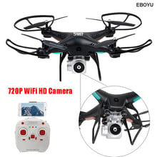 EBOYU Z1 2.4Ghz 4CH WiFi Real-time 720P HD FPV Camera RC Quadcopter RC Helicopter with Headless & Altitude Hold Mode RTF 2024 - buy cheap