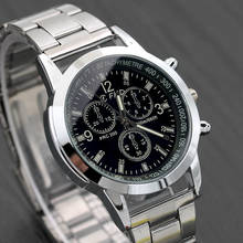 2020 Mens classic Quartz Analog Watch Luxury Fashion Sport Wristwatch Stainless Male Watches Clock Relogio Masculino #7 2024 - buy cheap