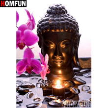 HOMFUN Full Square/Round Drill 5D DIY Diamond Painting "Religious Buddha" Embroidery Cross Stitch 5D Home Decor Gift A17083 2024 - buy cheap