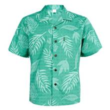2021 New Summer Hawaiian Style Men's Beach Shirt Casual Short-Sleeved 100% Cotton Shirts Printed Plus Size Hawaii Shirt A1726 2024 - buy cheap
