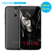 Vernee Thor 5.0" On-Cell Display 3GB RAM 16GB 4G MobilePhone MT6753 Octa Core 2800mAh Android7.0 OTG 13MP Fingerprint Cellphone 2024 - buy cheap