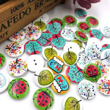 New 50pc European Style Tree Wood Buttons 20mm Sewing Mix Lots WB183 2024 - buy cheap