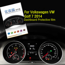 High Quilaty Dedicated Car Automobile HD 4H Instrument Screen Protector For Volkswagen VW Golf 7 2014 Dashboard Protective Film 2024 - buy cheap