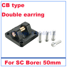 SC standard type mounting bracket double earring pneumatic parts air cylinder mounting base earrings CB for bore 50mm 2024 - buy cheap