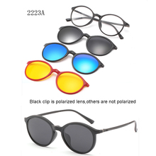 Custom Men Women Polarized Optical Magnetic Sunglasses Clip Magnet Clip on Sunglasses Polaroid Clip on Sun Glasses Frame 2024 - buy cheap
