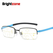 Brighrzone-gafas de lectura Unisex, lentes con Zoom de alta calidad óptica, 4 marcos de colores, media distancia, para ancianos y mujeres 2024 - compra barato