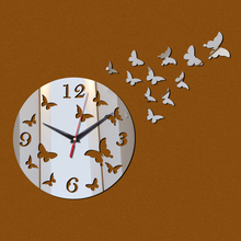 new acrylic clocks 3d wall stickers diy mirror clock living room europe needle quartz modern design watch 2024 - buy cheap