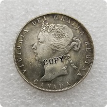 1870 cópia moeda canadá 50 centavos 2024 - compre barato