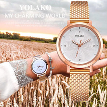 Meibo luxo moda casual ouro relógios femininos pulseira de couro de quartzo nova pulseira relógio analógico relógio de pulso a40 2024 - compre barato