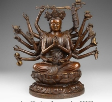 11 estatua de Buda kwan-yin, Budista Tibetano, de cobre rojo, casi alusivo a Bulmo GuanYin 2024 - compra barato