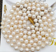 ¡Nuevo y hermoso! Collar de perlas cultivadas Akoya blancas, 7-8mm, 50 ", YL0938 2024 - compra barato
