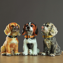 Europe Resin Simulated dog ornaments tabletop fairy garden Creative and lovely dog figurines crafts room decoration accessories 2024 - buy cheap
