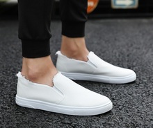 2019New chegada Baixo preço Dos Homens Respirável de Alta Qualidade Casual Shoes Jeans Canvas Slip On Shoes men Moda Flats Loafer Casuais 2024 - compre barato