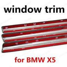 Venta caliente ventana decoración de embellecedor tiras para BMW X5 Acero inoxidable accesorios de coche estilo sin columna 2024 - compra barato