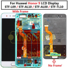 Huawei-tela lcd para honor 9, digitalizador e montagem de moldura 2024 - compre barato