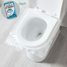 50pcs Disposable Toilet Paper Hotels Universal Toilet Sticker Seat Cover Business Travel Stool Set Health Safety Protective Film 2024 - buy cheap