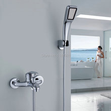 Grifo cromado pulido para lavabo de baño, mezclador de bañera con cabezal de ducha de mano, K707 2024 - compra barato