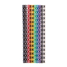 Цветные маркеры для кабеля C-Type, этикетка с номером для 2-3 мм провода, оптовая продажа и Прямая поставка 2024 - купить недорого