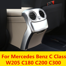 Rear armrest box anti-kick patch decorative molding car shape Interior decoration For Mercedes Benz C Class W205 C180 C200 C300 2024 - buy cheap