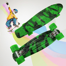 22 "retro cruiser camuflagem impresso skate scooter skate das crianças skate skate board 4 rodas patins longboard cl54 2024 - compre barato