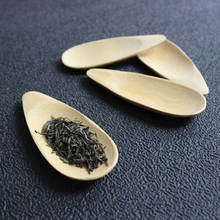 Doreenbeads de mini colheres de chá de bambu artesanal, colher de chá kung fu, pá de chá preto verde para presente para amigos da família, 10.5*4 cm, 1 peça 2024 - compre barato