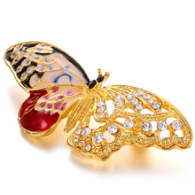 Colorful Butterfly Dragonfly Brooch Crystal Rhinestone Pin For Women Lady 2024 - buy cheap