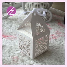 100pcs Free Customized Laser Cut Carved Pattern Wedding Decorations Box Banquet Party Favor Gift Candy Box For Guest 2024 - buy cheap