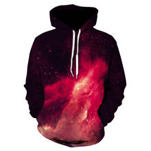 Galaxy 3d Sweatshirts Men/Women Hoodies With Hat Print Stars Nebula Autumn Winter Loose Thin Hooded Hoody Tops plus size 2024 - buy cheap