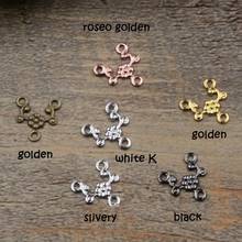 10*10mm beads Jewelry DIY bracelet necklace earring Brooches Pendants Rings Scrapbook rivet hair Accessories with three hole wh 2024 - buy cheap