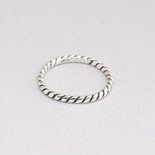 Цельное 925 пробы Серебряное кольцо с лентой для любви, совместимо с европейскими ювелирными изделиями 2024 - купить недорого