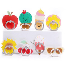 Fruits Sunflower Finger Ring Mobile Phone Dessert Ice Cream Stand Holder For iPhone Xiaomi Huawei Acrylic All Smart Phone 2024 - buy cheap